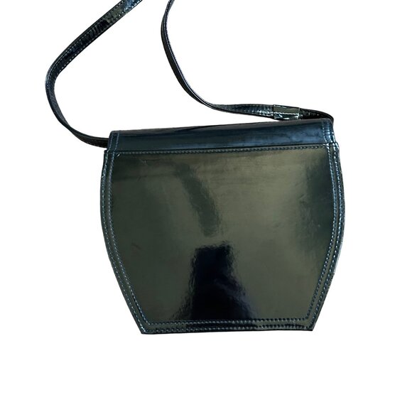 Vintage Y2K Black E-Spirit Crossbody Handbag - Picture 3 of 11